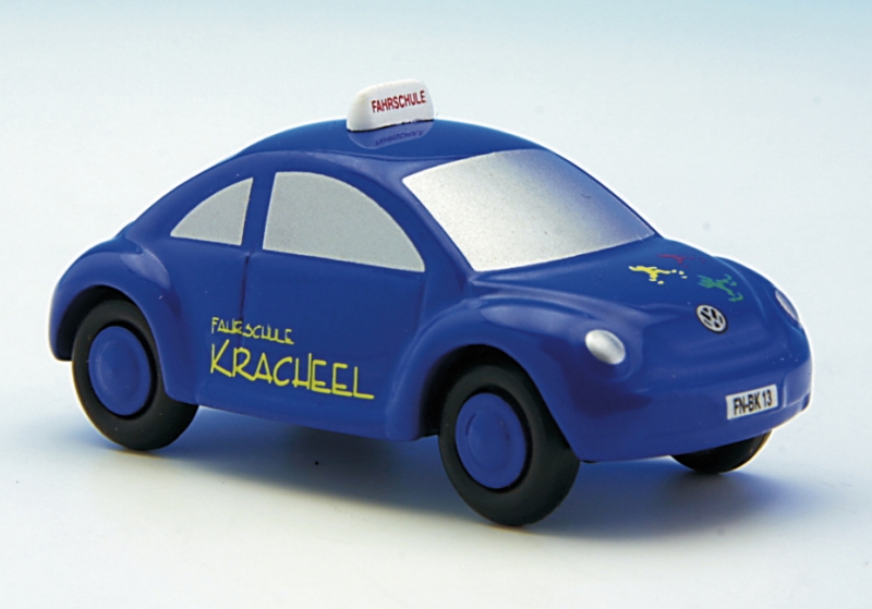 Schuco Piccolo VW New Beetle Fahrschule Kracheel II mit Dachschild # 50533003 